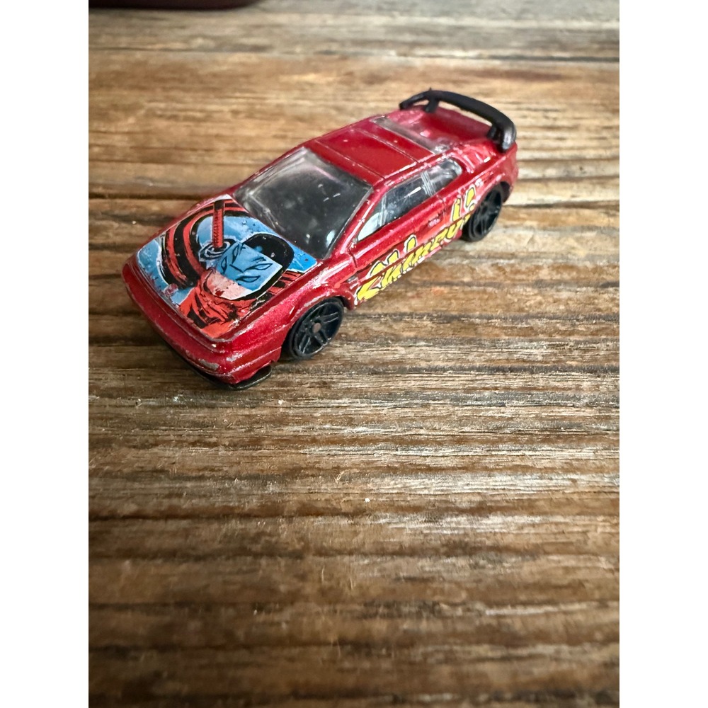 Y2K 2001 Hot Wheels Lotus Esprit Diecast Car Red Shinobi Ninja 1 64 Scale HTF